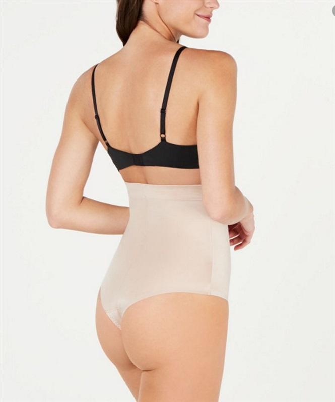 NWTD Spanx S Suit Your Fancy Control High-Waist Thong 10196R Beige 135565