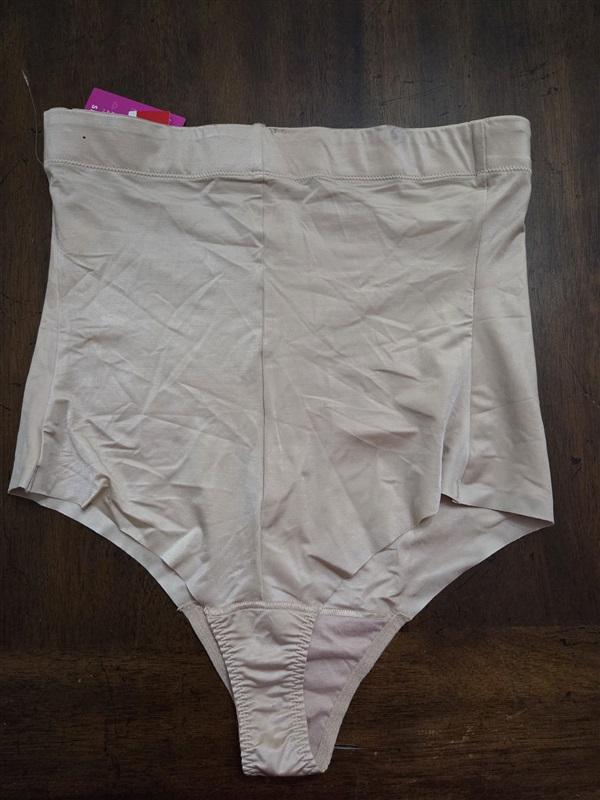 NWTD Spanx S Suit Your Fancy Control High-Waist Thong 10196R Beige 135565