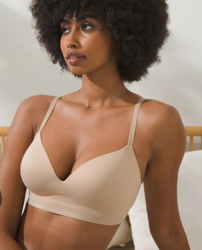 NWOT Soma 36D Enbliss Wireless Warm Amber Beige Bra 135590