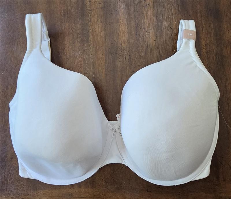 NWPT Cacique 38C Cotton Lightly Lined Full White T-Shirt Bra 135594