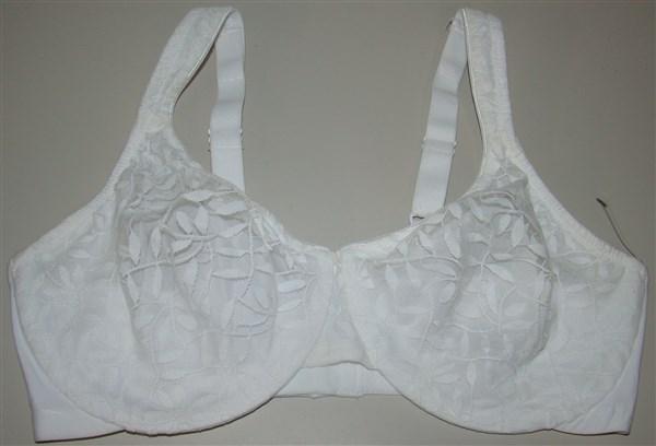 NWT Olga Bra 36DD Sheer Leaves Lace Full-Figure Minimizer 35519 White 135597