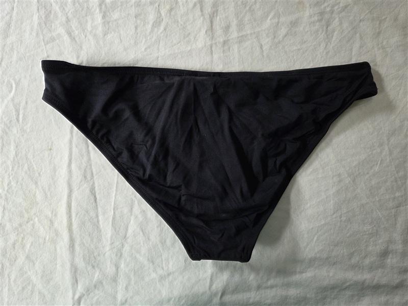 NWT L*Space M Black Sandy Classic Full Bikini Swim Bottom 135609