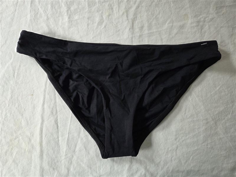 NWT L*Space M Black Sandy Classic Full Bikini Swim Bottom 135609