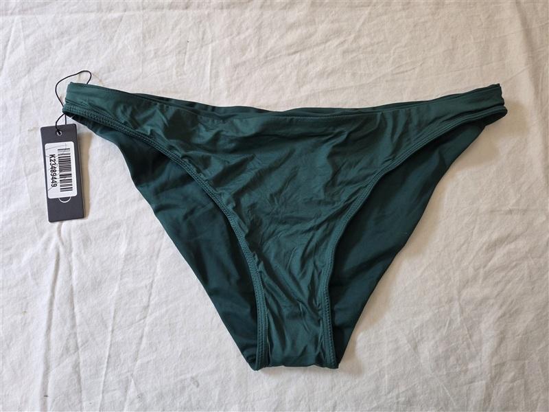 NWT CUUP XL 5 Cheeky Swim Bottom Jungle Green Bikini 135619