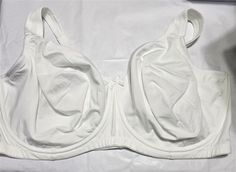 NWOt Comfort Choice 44DD Microfiber Underwire Unlined White Bra 135632
