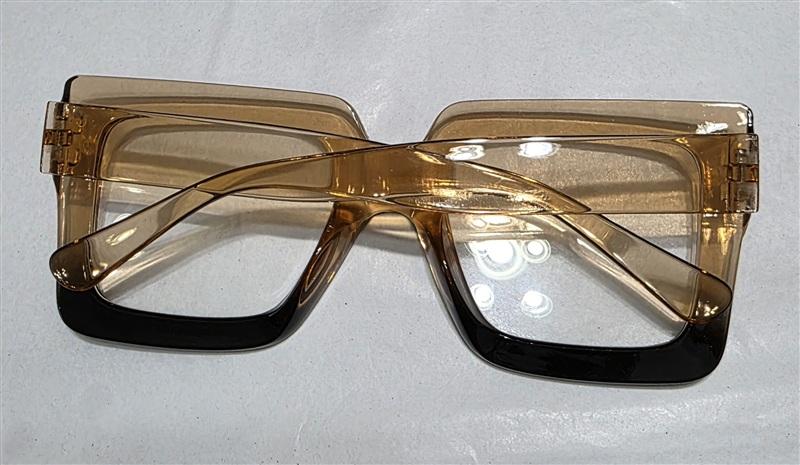 NWT EyeKepper 1.5 Square Cat Eye Brown Sheer Readers Reading Glasses 135640