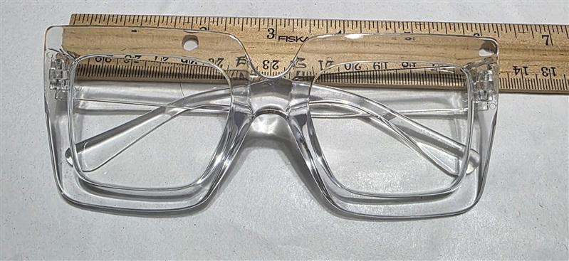 NWT EyeKepper 2.5 Square Cat Eye Clear Sheer Readers Reading Glasses 135642