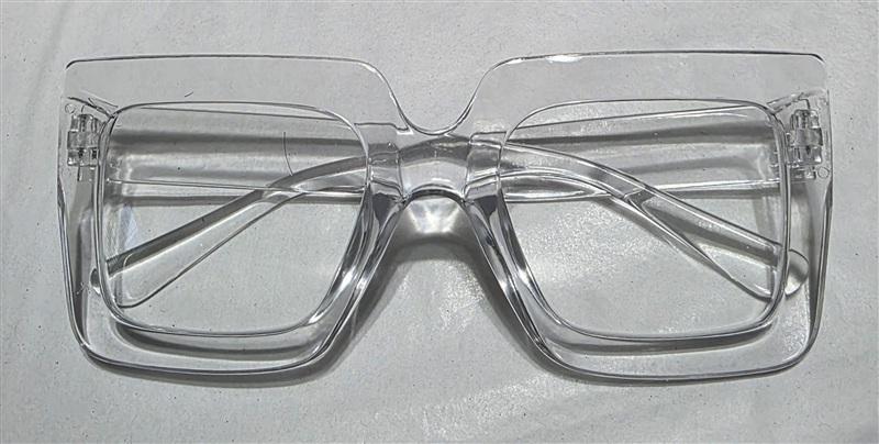 NWT EyeKepper 1.5 Square Cat Eye Clear Sheer Readers Reading Glasses 135643