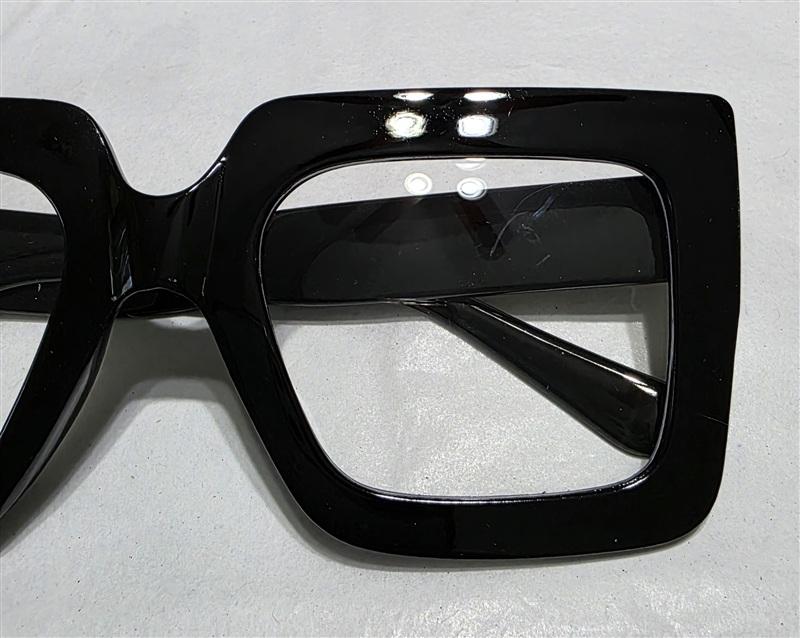 NWT EyeKepper 1.5 Square Cat Eye Black Readers Reading Glasses 135644