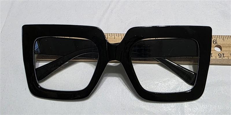 NWT EyeKepper 2.5 Square Cat Eye Black Readers Reading Glasses 135645