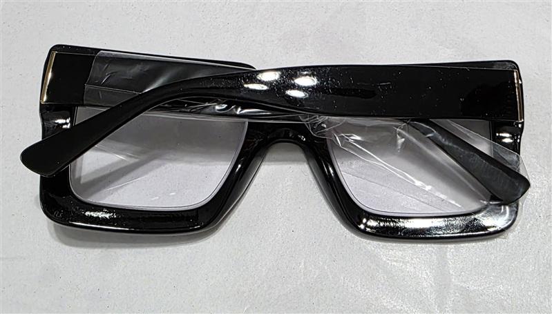 NWT EyeKepper 1.75 Square Cat Eye Black Solid Readers Reading Glasses 135655