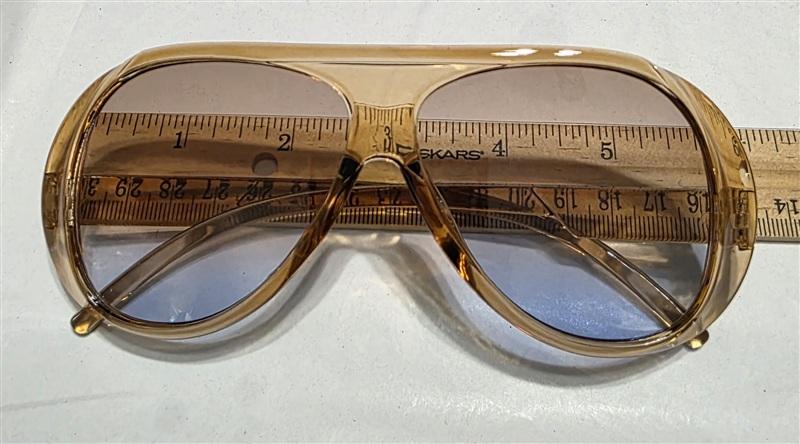 NWT EyeKepper Aviator Sunglasses Caramel Brown Oversize 135660