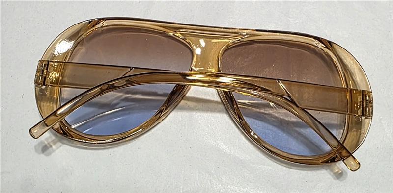 NWT EyeKepper Aviator Sunglasses Caramel Brown Oversize 135660