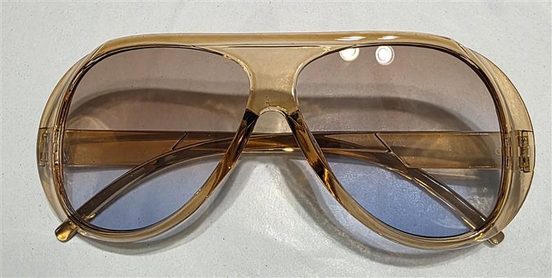NWT EyeKepper Aviator Sunglasses Caramel Brown Oversize 135660