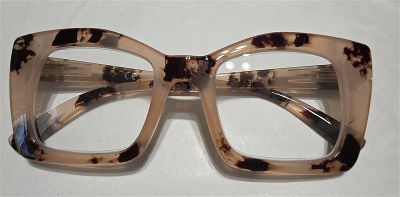 NWT EyeKepper 2.5 Square Cat Eye Pink Tortoise Readers Reading Glasses 135667