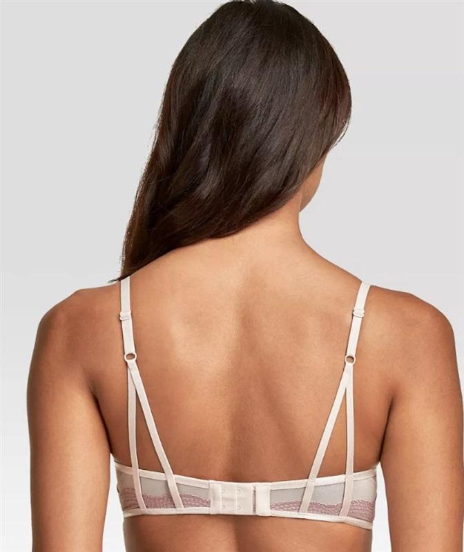 NWT Maidenform 32C Love Lift Satin Push-Up Bra DM9900 Beige 135677