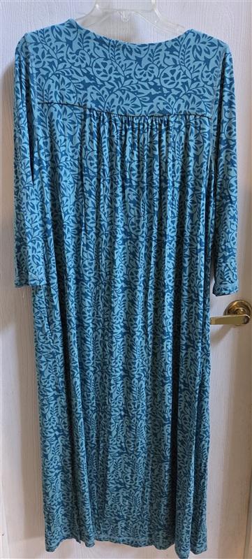 NWOT Soft Surroundings M Henley Button Front Night Gown Dress 135684