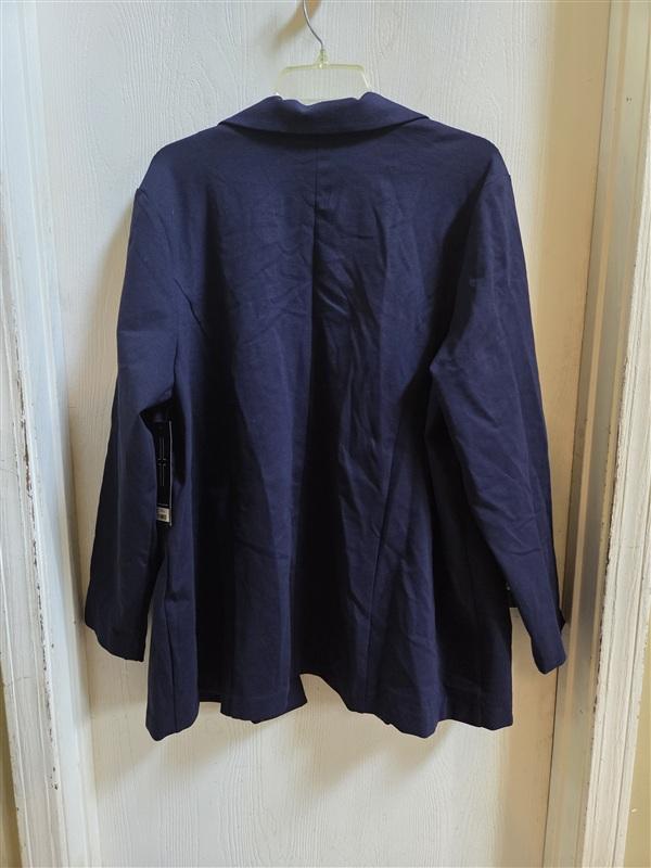 NWT Liverpool 2X Boyfriend Knit Blazer jacket Princess Darts 135688