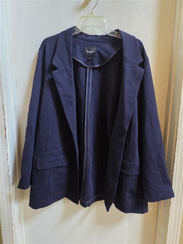 NWT Liverpool 2X Boyfriend Knit Blazer jacket Princess Darts 135688