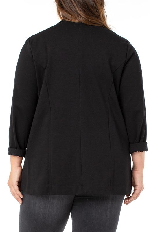 NWT Liverpool 2X Boyfriend Knit Blazer jacket Princess Darts 135688