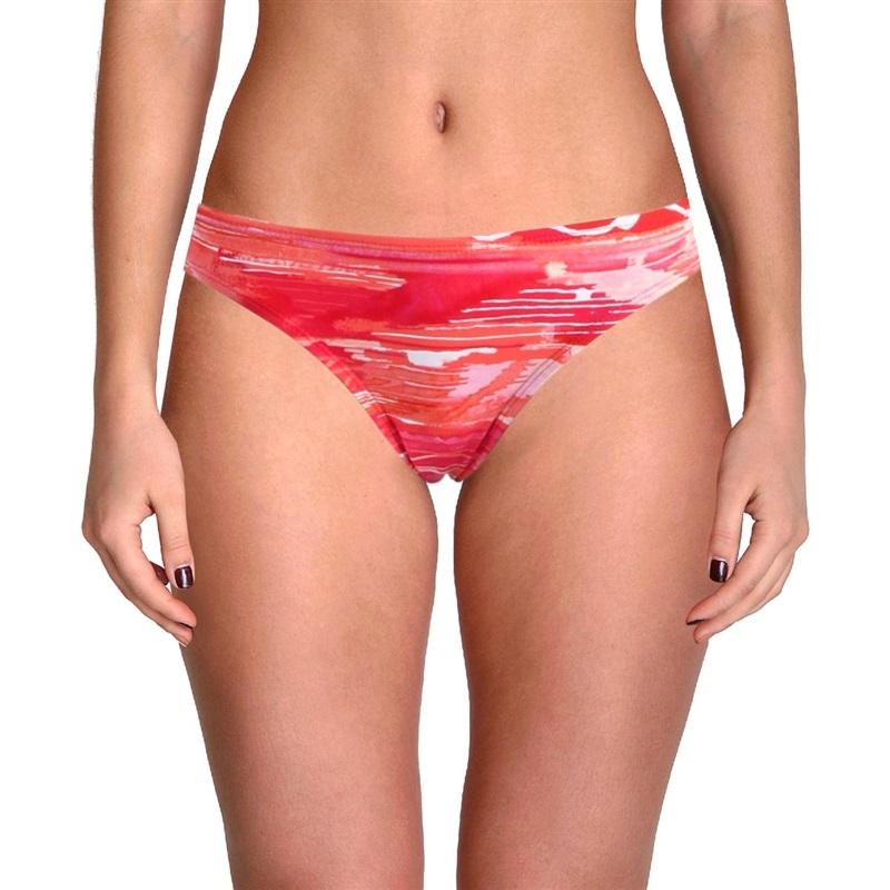 NWT Ralph Lauren 14 Calypso Ikat Print Hipster Swim Bottom Red Pink Coral 135690