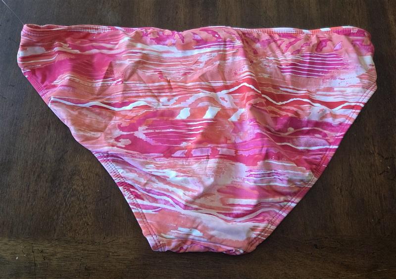 NWT Ralph Lauren 14 Calypso Ikat Print Hipster Swim Bottom Red Pink Coral 135690
