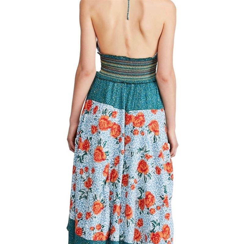 NWT Free People French Connection 6 Gabriela Halter Dress Tiered 135701