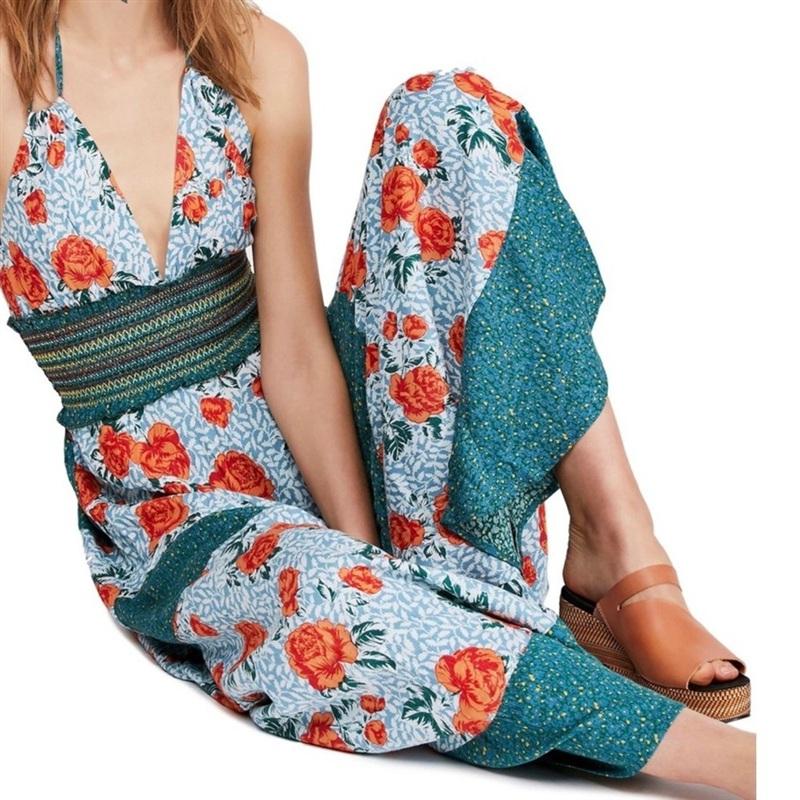 NWT Free People French Connection 6 Gabriela Halter Dress Tiered 135701