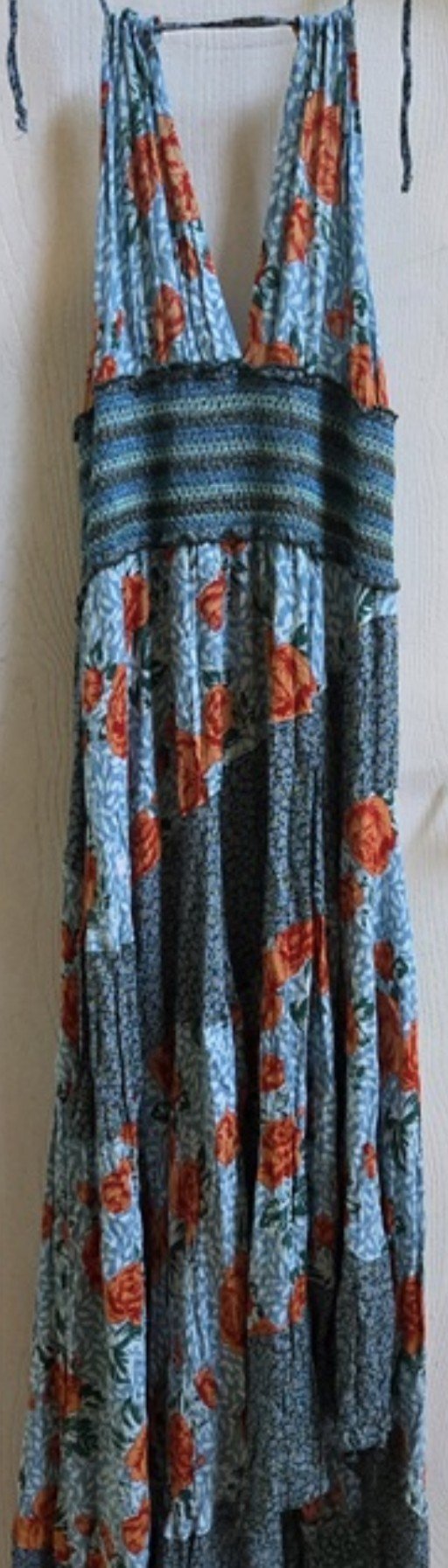NWT Free People French Connection 6 Gabriela Halter Dress Tiered 135701