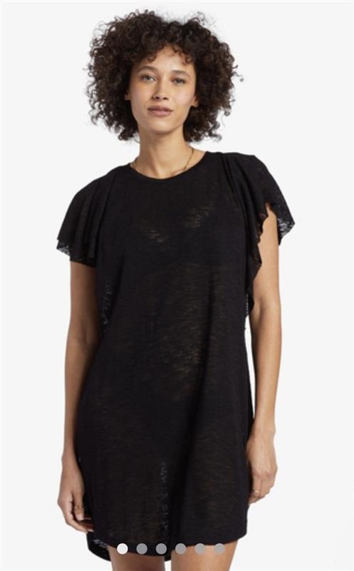 NWOT BillaBong S Out For Waves Flutter Sleeve Romper Black 135709