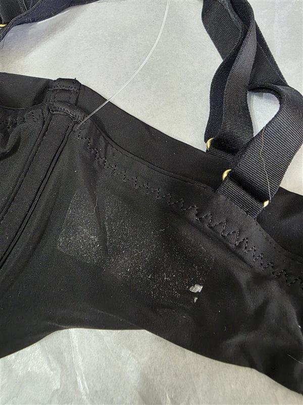 NWOT CUUP 30F The Triangle Underwire Micro Fiber Black Bra 135712