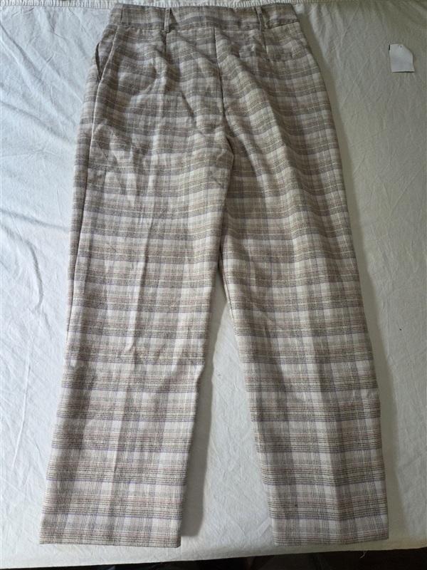 NWT Anthropologie J.O.A. Large Plaid Dress Work Pants 135727