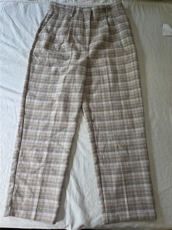 NWT Anthropologie J.O.A. Large Plaid Dress Work Pants 135727