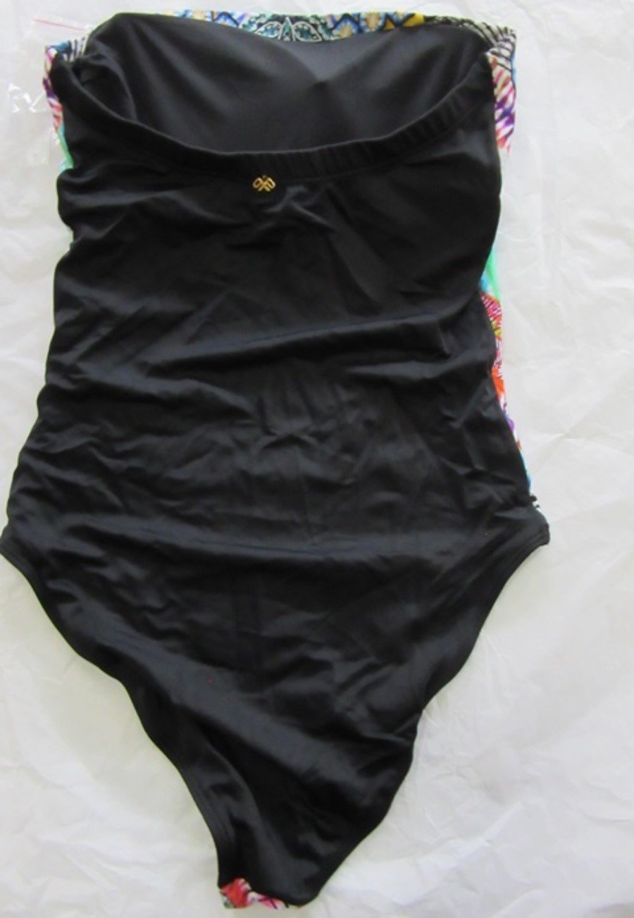 NWOT PilyQ Small Ikat Bandeau One Piece Swimsuit 135730