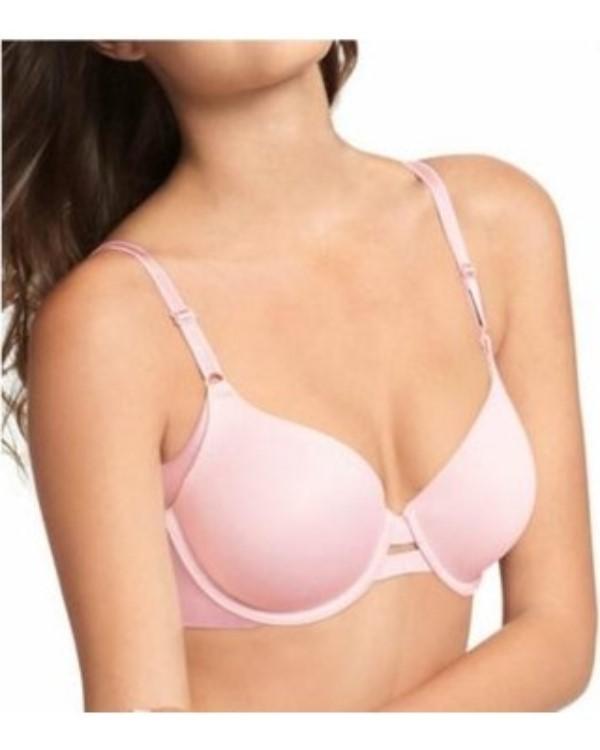 NWTD Warners 38D No Side Effects Underarm Smooth Underwire Bra 1356 Pink 135733