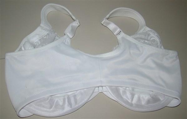 NWOT Glamorise 34D Elegance Front Close Underwire Bra 1245 White 135736