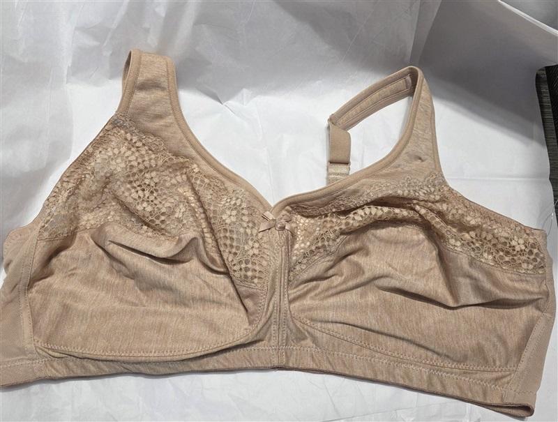 NWOT Glamorise 42C Magic Lift Moisture Control Bra 1064 Beige 135743