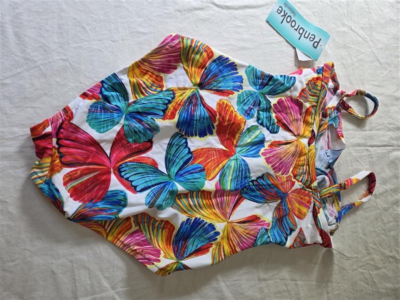 NWOT Penbrooke 10 Butterfly Siren Underwire Swimsuit 135758