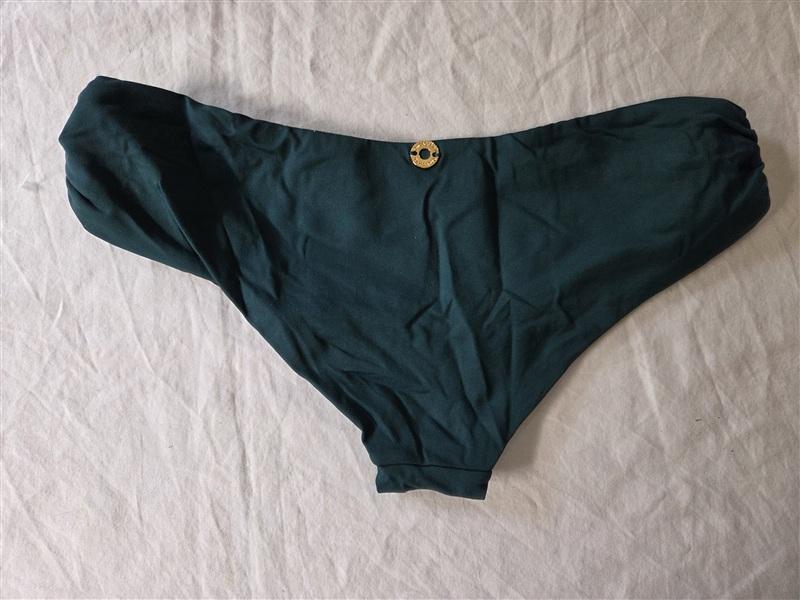 NWOT OndadeMar M Cheeky Teal Green Bikini Bottom 135763