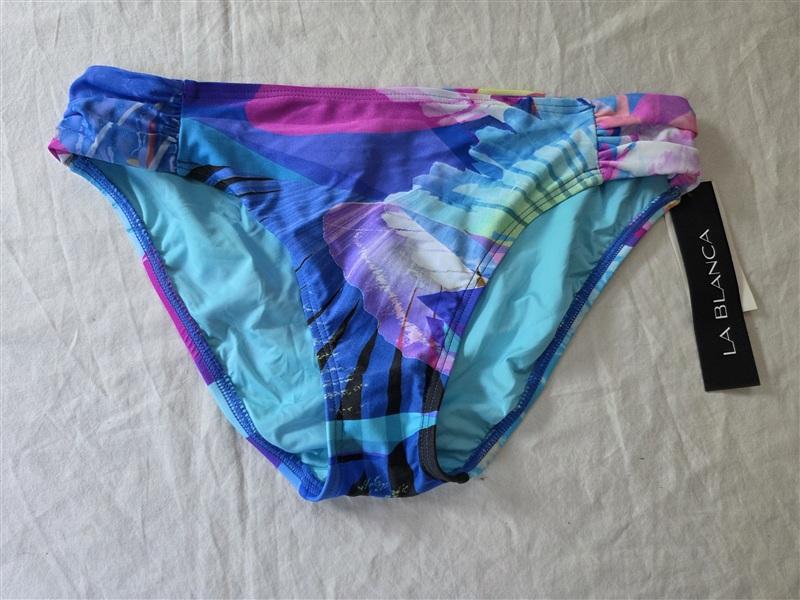 La Blanca 8 Multi Color Tropical Tab Side Hipster Bikini Bottom 135765