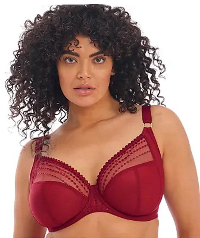 NWT Elomi 34I USA Matilda Underwire Plunge Bra EL8900 Red 135774