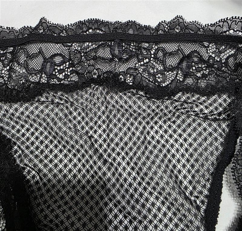 NWT Cosabella 2X Amore Darling Plus Size Thong Sheer Lace Black 135787