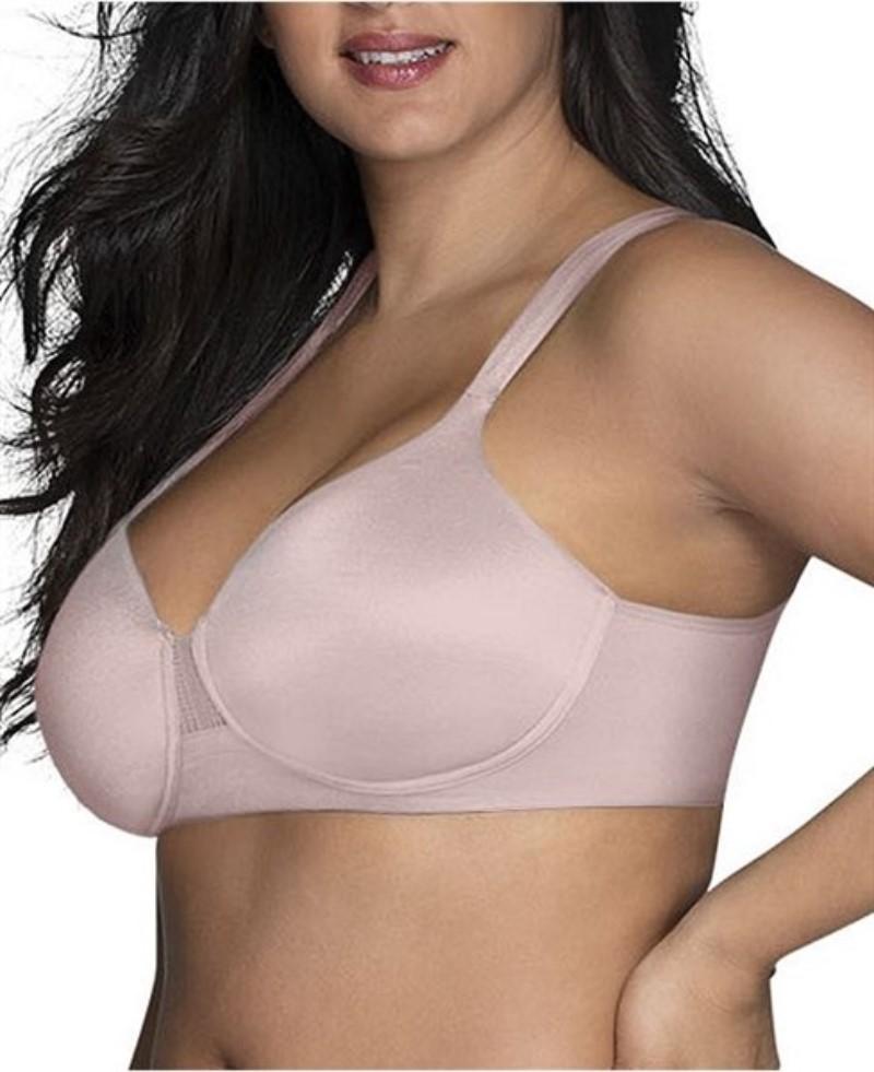 NWT Vanity Fair 42D Beyond Comfort Full Figure Wirefree Bra 71282 Pink 135805
