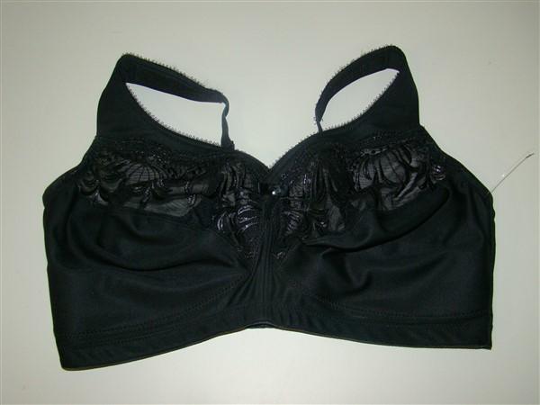 NWOT Glamorise 38F Magic Lift Soft Cup Wireless Bra 1016 Black 135811