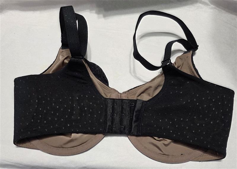 NWOT Wacoal 38DDD Back Appeal Underwire Bra 855303 Black 135818