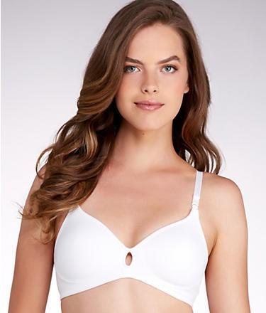 NWT Hanes 34A Platinum Invisible Look Wire-Free Bra HP07 White 135819