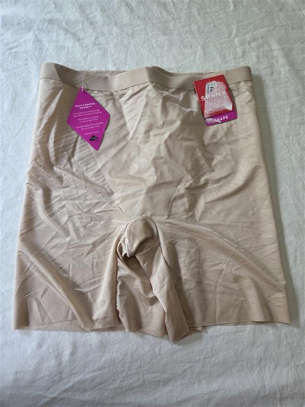 NWT SPANX Thinstincts 2.0 High-Waisted S Girl Shorts 10252R Beige 135825