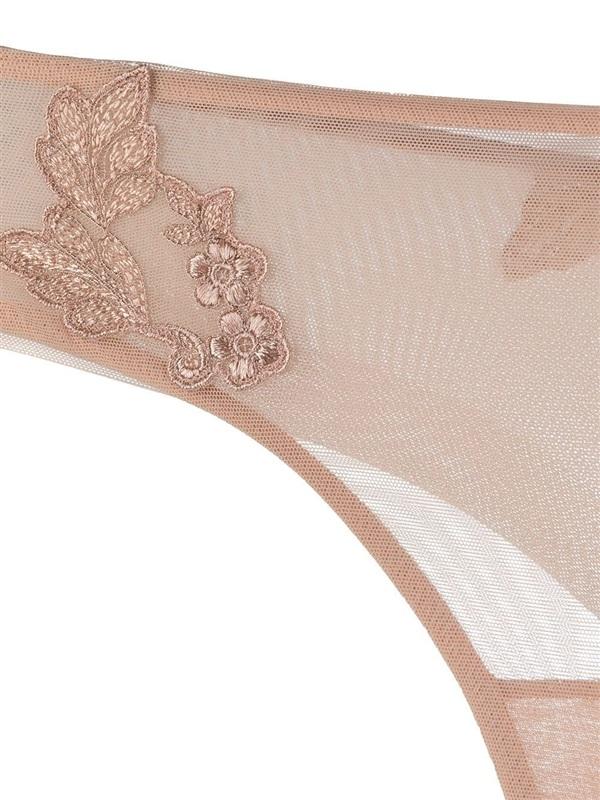NWT LA PERLA M Maison Contouring Thong Beige Panty 135829