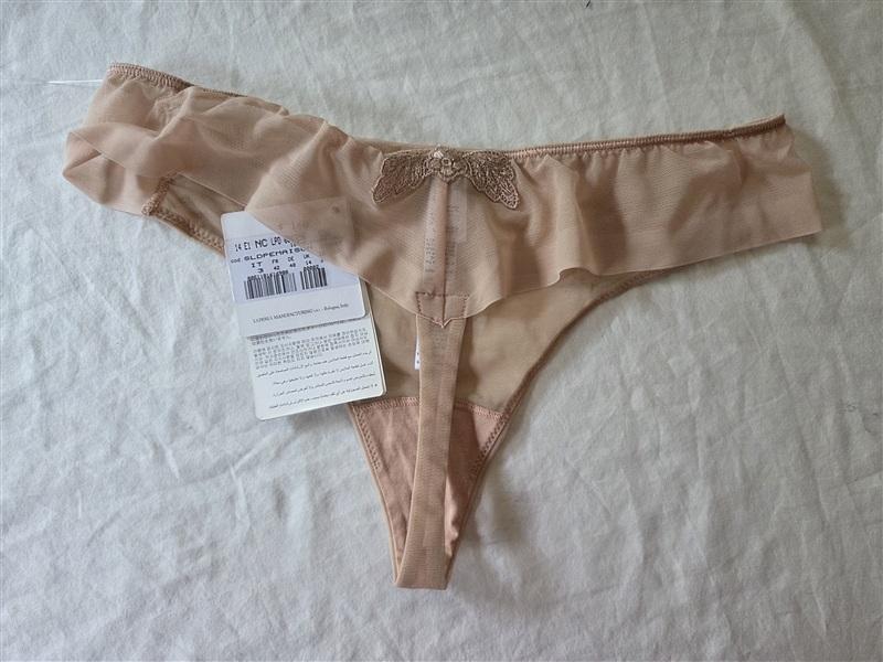NWT LA PERLA M Maison Contouring Thong Beige Panty 135829