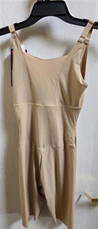 NWT Maidenform S Open Bust Cool Comfort Firm Body Shaper 2556 Beige 135845